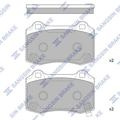 HiQ Rear Brake Pads Set SP1587