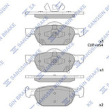 HiQ Front Brake Pads Set SP1605