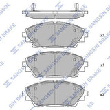HiQ Front Brake Pads Set SP1729A