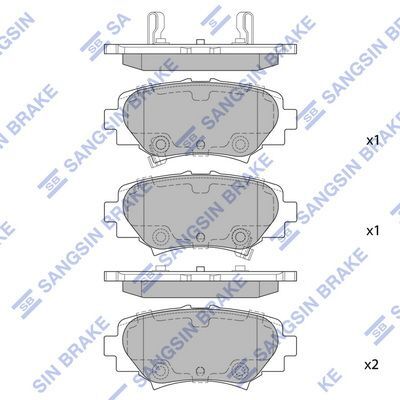 HiQ Rear Brake Pads Set SP1730