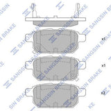 HiQ Rear Brake Pads Set SP1634