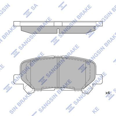 HiQ Rear Brake Pads Set SP1461