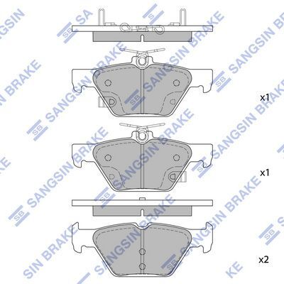 HiQ Rear Brake Pads Set SP1879