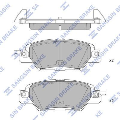 HiQ Rear Brake Pads Set SP1860