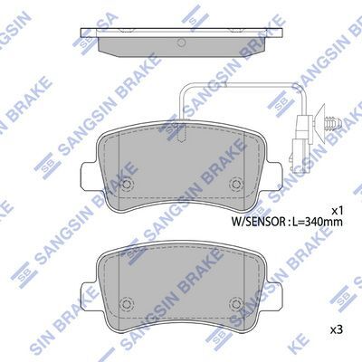 HiQ Rear Brake Pads Set SP1971