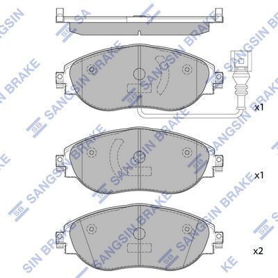 HiQ Front Brake Pads Set SP1698