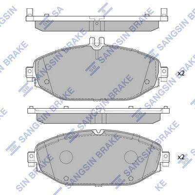 HiQ Front Brake Pads Set SP4001
