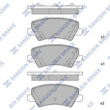 HiQ Rear Brake Pads Set SP1975