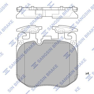 HiQ Front Brake Pads Set SP4174