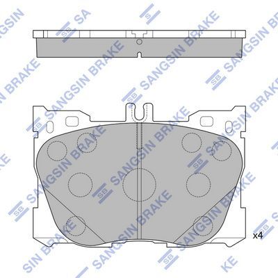 HiQ Front Brake Pads Set SP1871