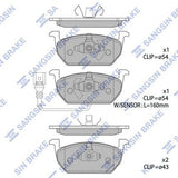 HiQ Front Brake Pads Set SP1736