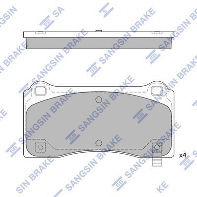 HiQ Front Brake Pads Set SP2824