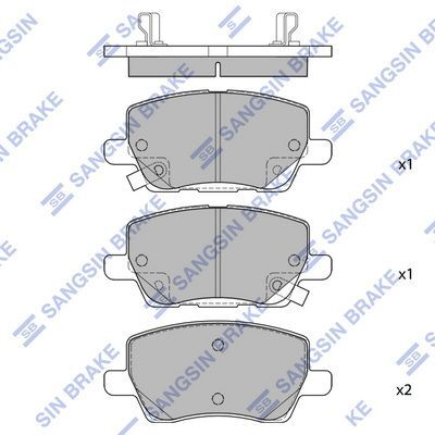 HiQ Front Brake Pads Set SP4493