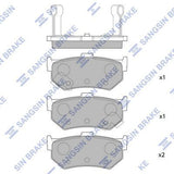 HiQ Rear Brake Pads Set SP1469