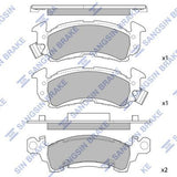 HiQ Front Brake Pads Set SP1280
