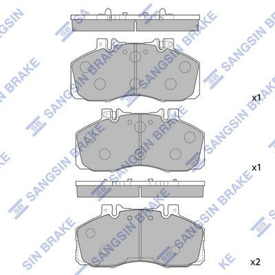 HiQ Front Brake Pads Set SP1552