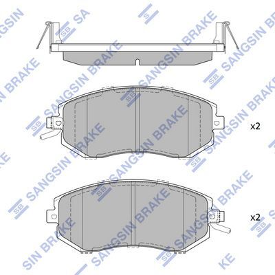 HiQ Front Brake Pads Set SP1553