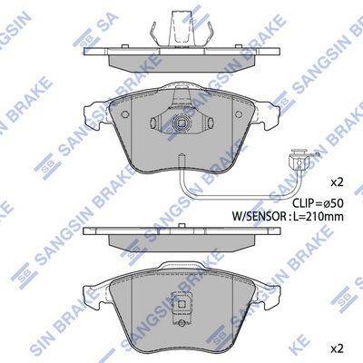 HiQ Front Brake Pads Set SP1705