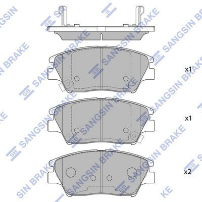 HiQ Front Brake Pads Set SP1761