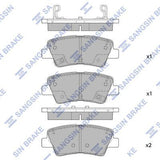 HiQ Rear Brake Pads Set SP1846