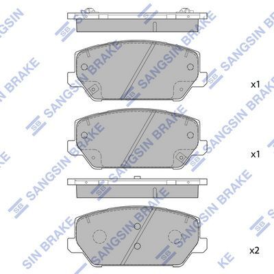 HiQ Front Brake Pads Set SP1906
