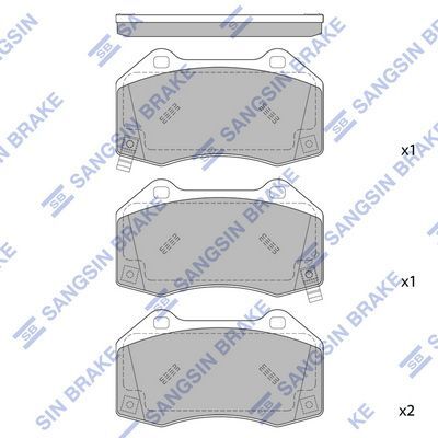 HiQ Front Brake Pads Set SP4104