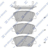 HiQ Front Brake Pads Set SP4227
