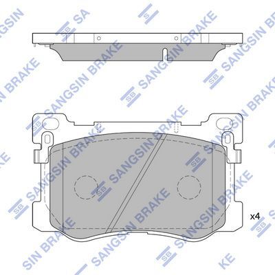 HiQ Front Brake Pads Set SP4228