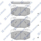 HiQ Rear Brake Pads Set SP4306