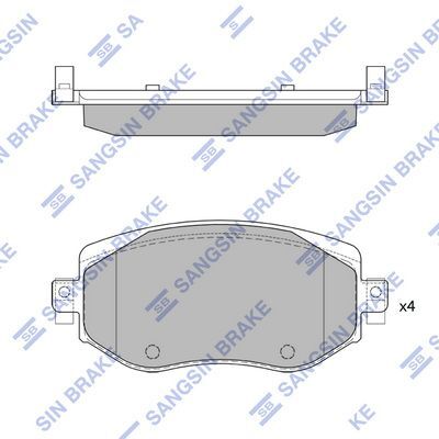 HiQ Front Brake Pads Set SP4329