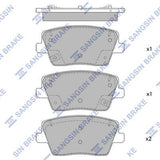HiQ Rear Brake Pads Set SP4331