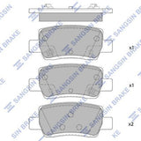 HiQ Rear Brake Pads Set SP4373