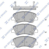 HiQ Front Brake Pads Set SP4477