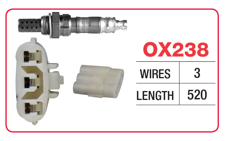 Oxygen Sensor - Mazda Three Wire - OX238 - Goss