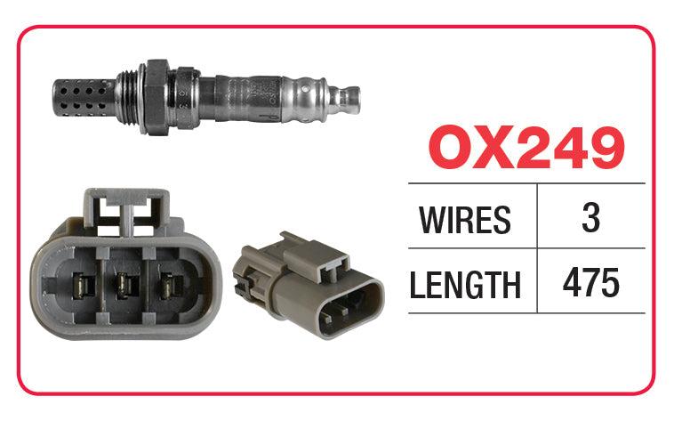 Oxygen Sensor - Nissan Three Wire. OX249 - Goss