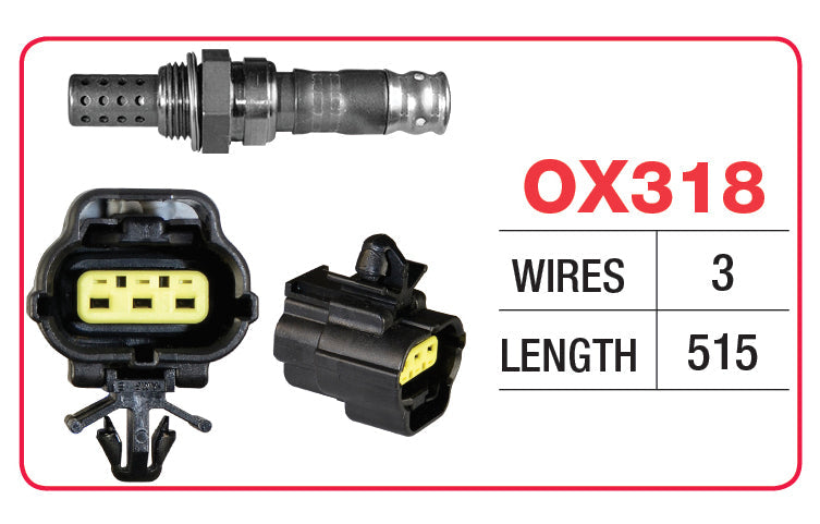 Oxygen Sensor - Mazda 3 Wire - OX318 - Goss