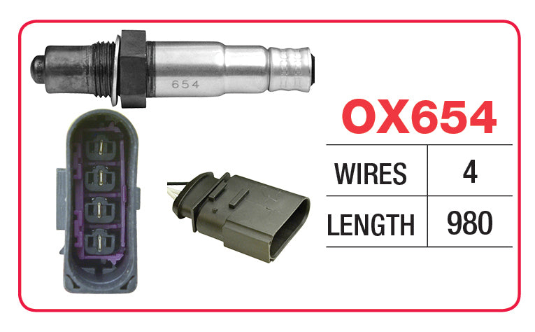 Oxygen Sensor - Volkswagen/Audi OX654 - Goss
