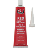 Hi-Temp Sealant Silicone Red Gasket Maker RTV 2 Sizes - J-B Weld