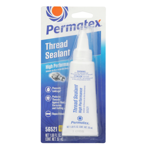 Permatex High Performance Thread Sealant for Metal Tapered Pipe Fittings 56521