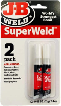 Super Weld Instant Adhesive 2 Pieces - J-B Weld