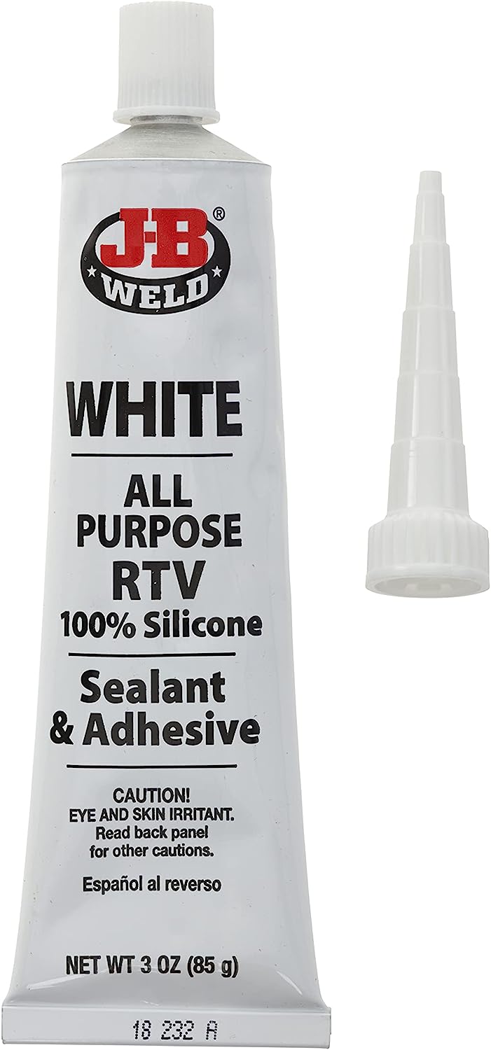 White All-Purpose RTV Silicone Sealant and Adhesive 85g  - J-B Weld