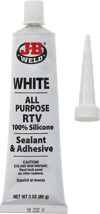 White All-Purpose RTV Silicone Sealant and Adhesive 85g  - J-B Weld
