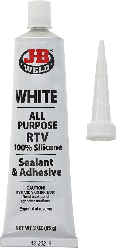 White All-Purpose RTV Silicone Sealant and Adhesive 85g  - J-B Weld