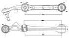 2X Front Lower Control Arm for Commodore Crewman Calais VT VX VY VZ Monaro V2
