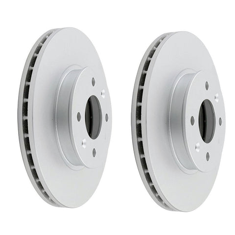 Pair Front Brake Disc Rotor For Hyundai Accent MC i20 PB Kia Rio JB 256mm