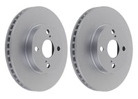 Pair Front Brake Disc Rotor for Toyota Corolla ZZE122 Prius NHW10 NHW11