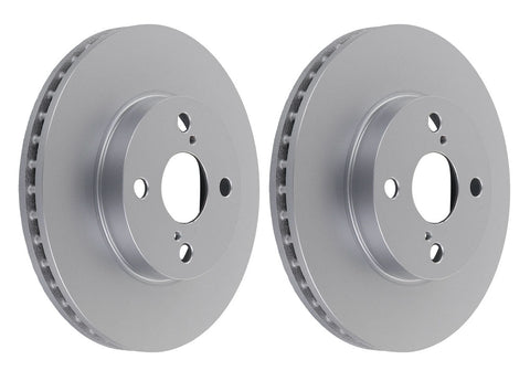 Pair Front Brake Disc Rotor for Toyota Corolla ZZE122 Prius NHW10 NHW11