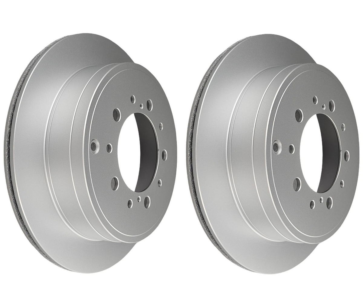 Pair Rear Brake Rotors for Toyota LandCruiser VDJ200 URJ202 UZJ200, Tundra USK56L, USK57L