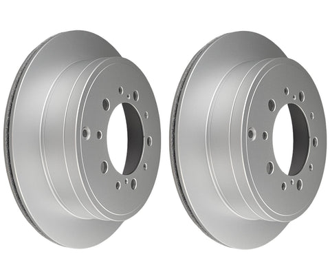 Pair Rear Brake Rotors for Toyota LandCruiser VDJ200 URJ202 UZJ200, Tundra USK56L, USK57L