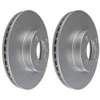 Pair Front Brake Rotors for Mitsubishi Colt RG 256mm, 64mm Centre Hole